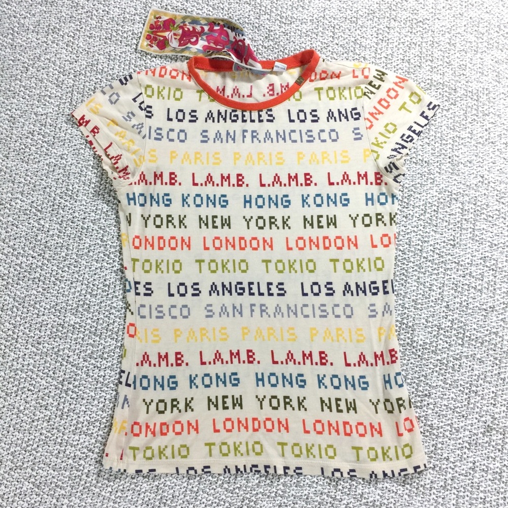 L.A.M.B. HK NY London Tokio LA SF pixel tee